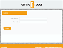 Tablet Screenshot of givingtools.org